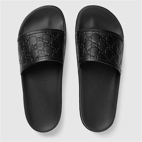 wearing gucci slides men|men gucci slides on sale.